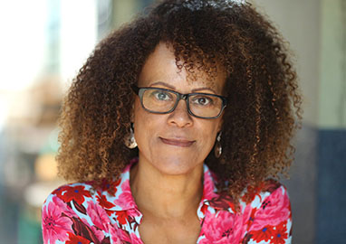 A headshot of the author Bernardine Evaristo